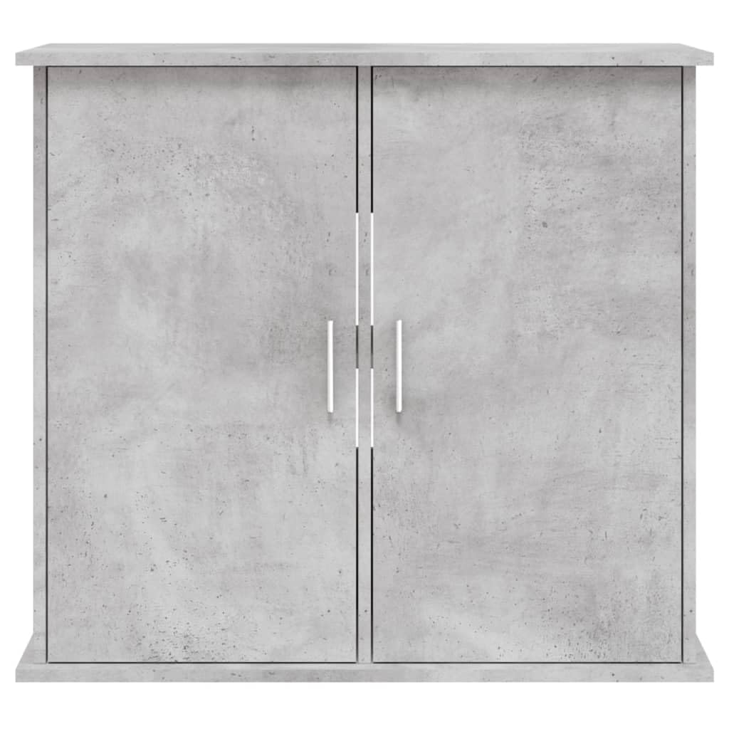 Homgoday Support pour Aquarium en Bois Multicouche Gris en Cément pour la Maison, Intérieur Extérieur Salon Chambre à Coucher, Dimensions : 81x36x73 cm