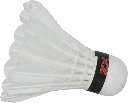 Miniatura 5 de TRIUMPH TRIUMPH Passion - Raqueta de bádminton - Raqueta de bádminton de 2 piezas con 10 volantes de plumas TRIUMPH ZX y cubierta completa para