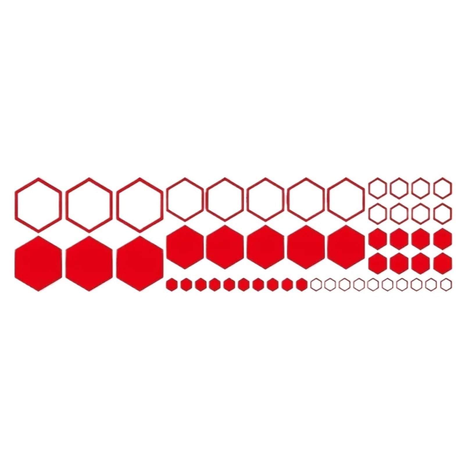 ZUXWUX Car Decal Honeycomb Auto Decals Large and Small Combination Hexagonal Stickers Car Body Decoration(Color3)