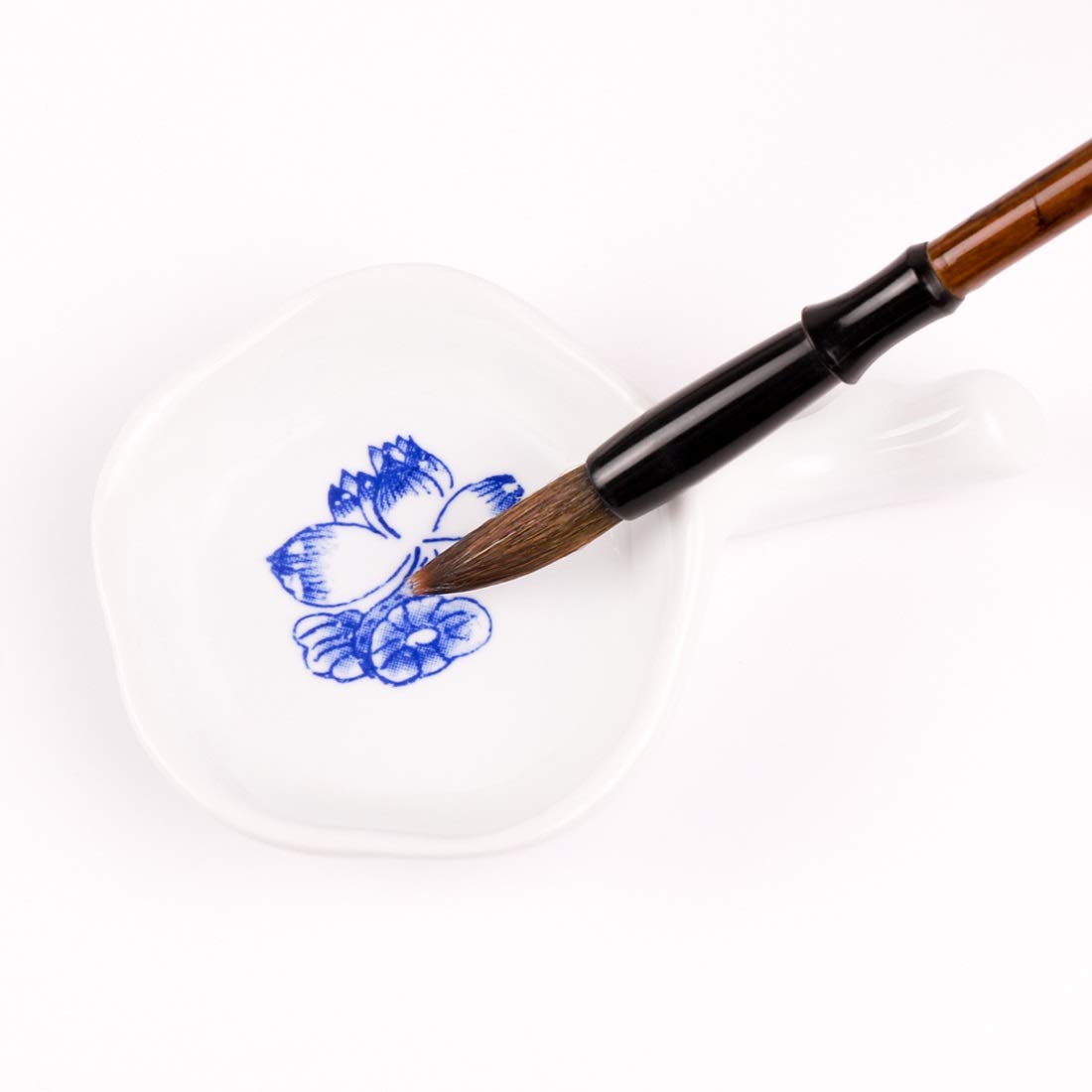 Ensemble de 6 pinceaux en bois à mémoire de forme, stylo et encre traditionnelleen bois à mémoire de forme, stylo et encre traditionnelle pour calligraphie, peinture et couplets de festival.