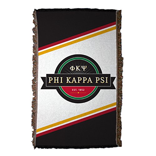 Victorystore Blanket - Phi Kappa Psi Woven Blanket, Diagonal Design, Polyester, 35X54 Inches #TOP23