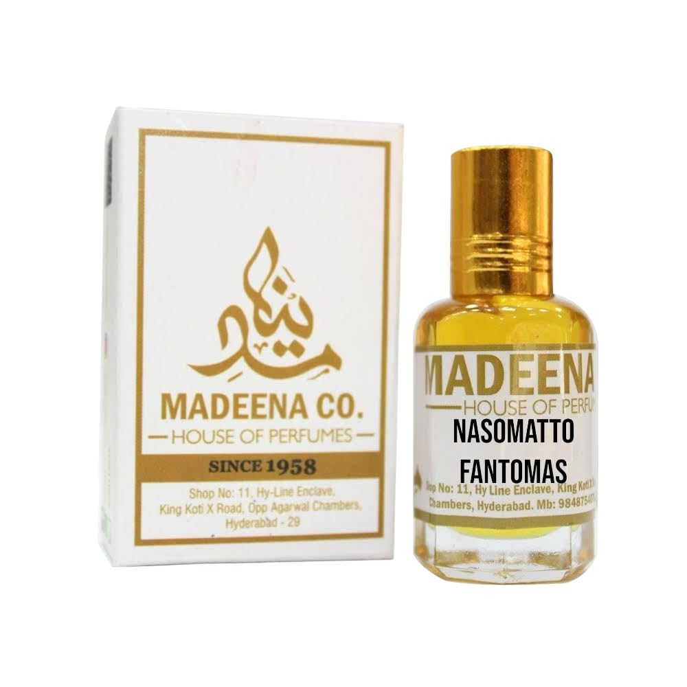 MADEENA CO. NASOMATO FANTOMAS Real & Natural Attar; Best Fragrance For Men and Women; Long Lasting Attar. (6ML)
