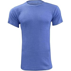 HAJRA® Men’s Thermal Underwear Vest Long Sleeve & Half Sleeve Top,Warm Winter Base Layer T-Shirt, Soft,Sizes S-XXL