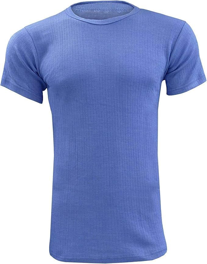 HAJRA® Men's Thermal Underwear Vest Long Sleeve & Half Sleeve Top,Warm Winter Base Layer T-Shirt, Soft,Sizes S-XXL