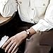 GEN:ZAI Reloj de pulsera analógico clásico para mujer con números romanos Imagen de GEN:ZAI Reloj de pulsera analógico clásico para mujer con números romanos