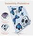 KOARWVC Case for Huawei Y5 Prime 2018 Case, Huawei Y5 2018 Case, Huawei Y5 Lite 2018 Case Soft TPU Shock Absorption Slim Protective Butterfly pattern Cover Case for Huawei Y5 Prime 2018 Blue butterfly