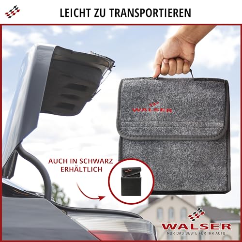 Walser Kofferraumtasche Toolbag Größe S, Nadelfilz Kofferraum-Organizer, Autotasche, Aufbewahrungstasche, Kofferraum-Toolbag 28x14x28cm
