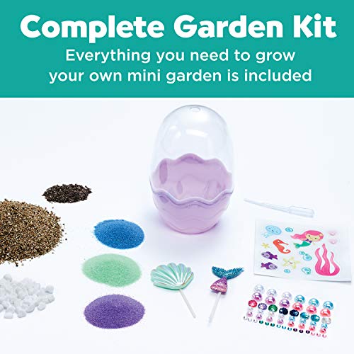 Creativity For Kids Grow 'N Glow Terrarium Kit For Kids - Science Activities For Ages 5-8+, Craft Kits And Creative Gifts For Kids & Mini Garden: Mermaid Terrarium - Mermaid Gifts For Girls And Boys #TOP6