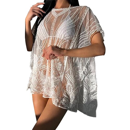 Robe de plage en dentelle pour couvrir son bikini avec élégance et confort