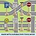 Attatoy Kids Wooden Street Signs Playset (14-Piece Set), Wood Traffic Signs Perfect for Car & Train Set
