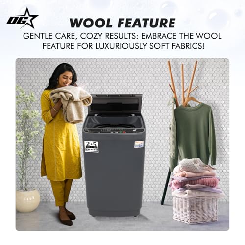 Image of OG Star Smart Choice 8.5 Kg Fully Automatic Top Load Washing Machine | 840 RPM Motor | Multiple Wash Modes | Air Dry | Diamond Drum | Smart Water Level | Powerful Performance