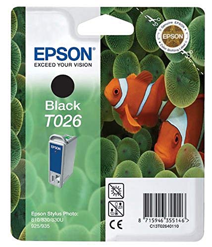 Preisvergleich Produktbild Epson T026 Tintenpatrone Fische, Singlepack, schwarz