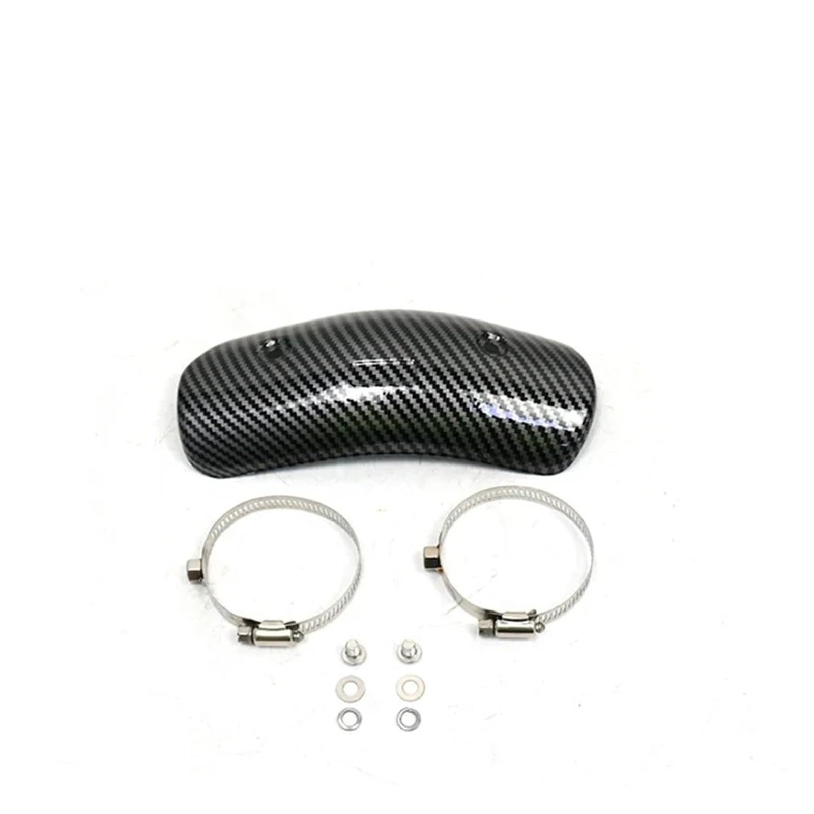 Hitzeschutzblech Für Motorrad-Mittelrohr Aus Edelstahl – Hitzeschutz Für Motorrad-Auspuffrohre(A-Carbon fiber color)