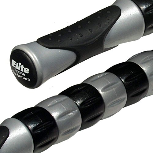 Elite Massage Muscle Roller Stick (Silver 18 inch)