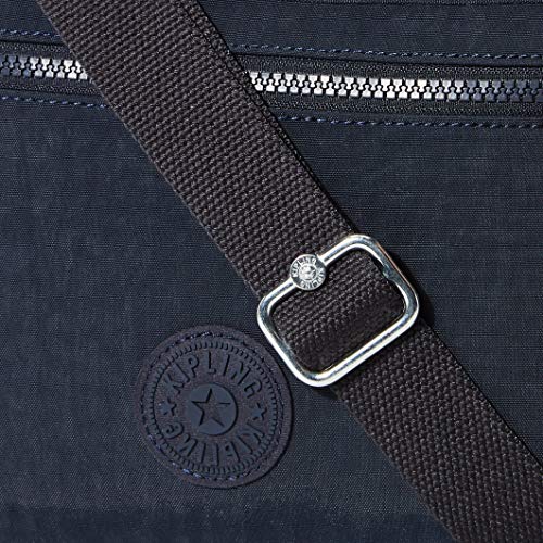 Kipling Womens Arto Bag, Lightweight Everyday Purse, Casual Nylon Shoulder Crossbody Bag, Blue Bleu 2, 11.25 L X 10.25 H X 1.5 D US3