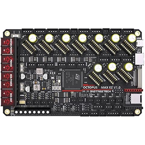 BIGTREETECH Octopus Max EZ V1.0 Control Board 32Bit New Upgrade Octopus Pro Motherboard, Compatible EZ2209/EZ5160 Stepper Driver, Support Running Klipper Firmware for Voron 2.4 DIY Upgrade 3D Printer Cover