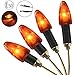 Justech 4X Blinker Motorrad Universal Blinker Tagfahrlicht Microblinker Miniblinker Hochleistungslampe Motorrad Lauflicht 10W Bernstein Wasserdicht Blinker Motoradblinker M10 mit E50 E-Prüfzeichen