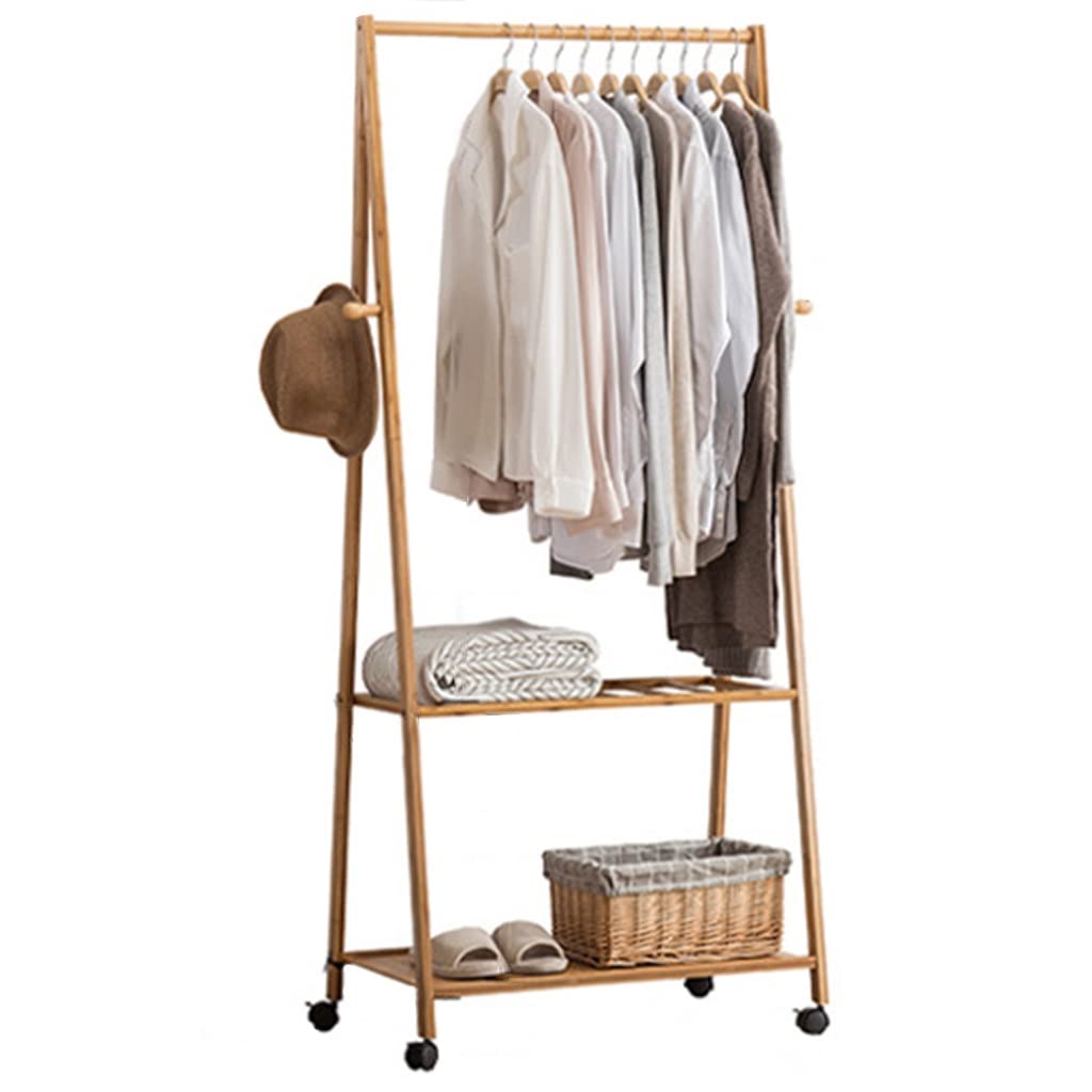 Banc à chaussures en bambou 4 niveaux étagères rangement sacs et vêtements