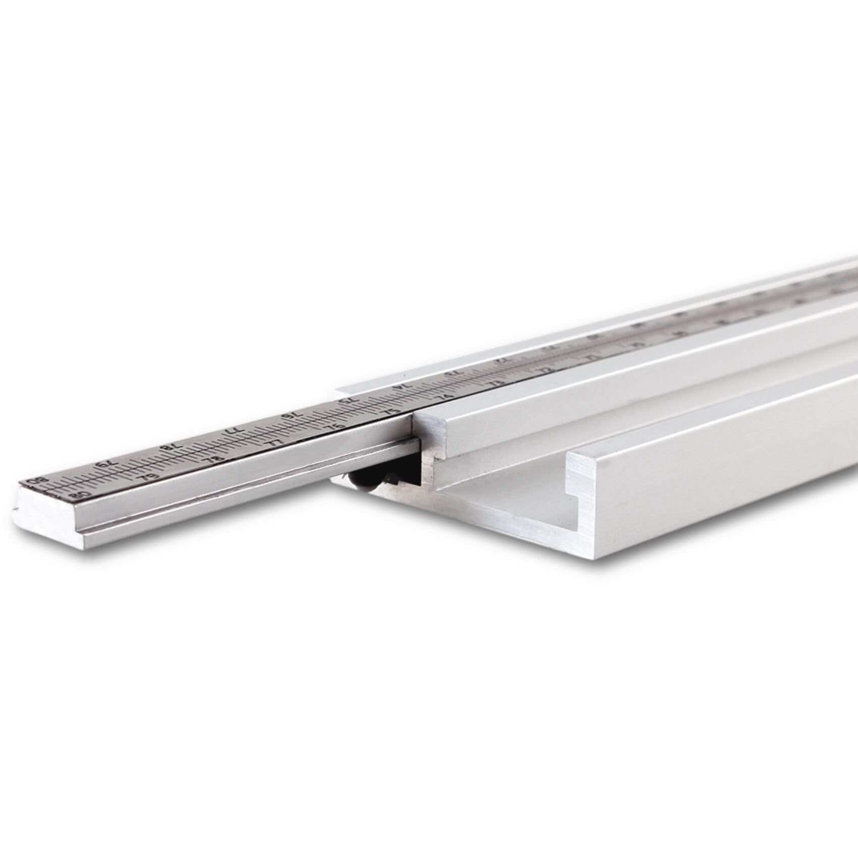 ONLISUM Rail à rainure en T en aluminium avec échelle de 800 mm, pour