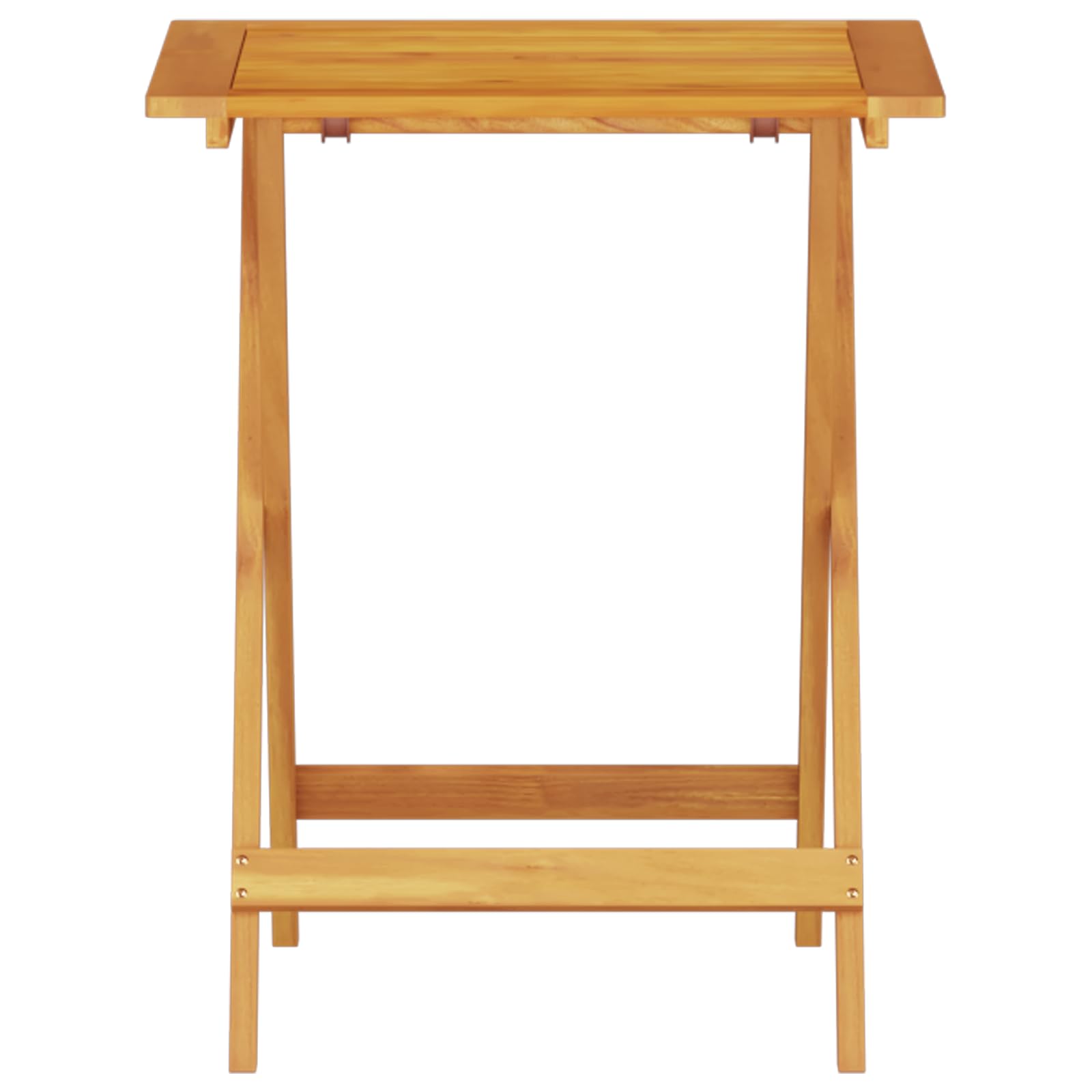 Set Bistro Pieghevole 3 Pezzi Legno Massello Acacia Tavolo e Sedie da Giardino Quadrato Marrone per Esterno Balcone Patio Design Rustico Salvaspazio