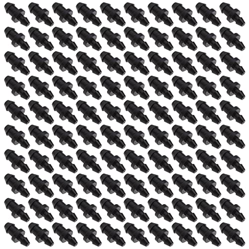 ECSiNG Tapones de riego por goteo de 1/2 1/4 pulgadas, cierre de tubo de goof tapones de riego, tapón de riego, cierre de tubo de riego por goteo, tapones de agujero para el hogar, jardín, suministros