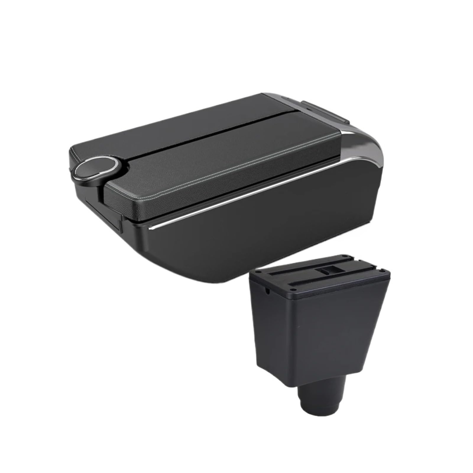 Ggwqoops Car Armrests For Logan 2 For Dacia For For Dokker For Sandero Car Armrest Box Interior Retrofit Accessories Storage Armrest Box(B3 white line 7 usb)