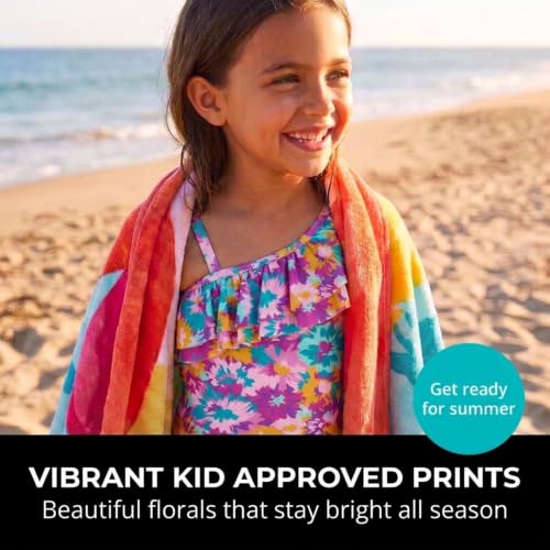 Image of Kanu Surf Girls Morgan Floral Ruffle 1-Shoulder 1-piece Swimsuit