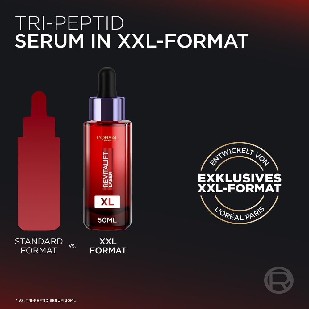 L'Oréal Paris Revitalift Anti-Aging Set: Laser Tri-Peptide Serum & Hyaluron Filler Serum – Strafft, Polstert Auf & Spendet Feuchtigkeit, 2er Pack