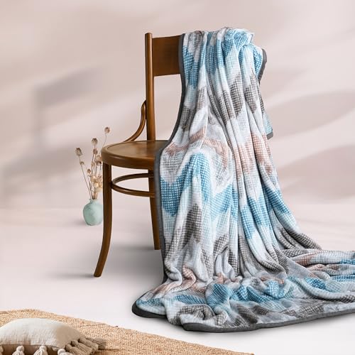 Image of MYTRIDENT Home Essential Flannel Printed Blanket for Winter Double Size (220 cm x 240 cm), 290 GSM, Mizuki