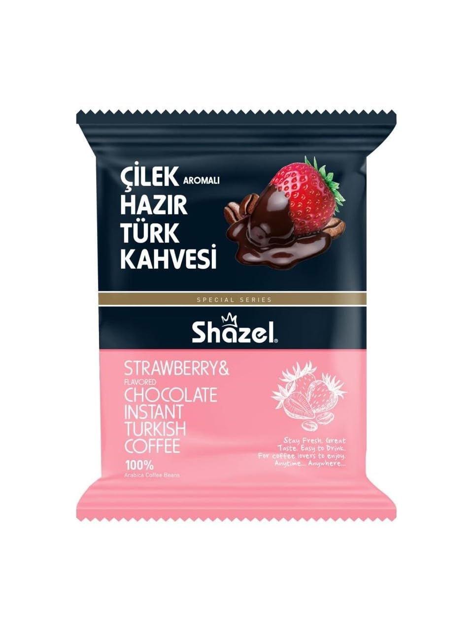 Shazel Çilekli Hazır Türk Kahvesi - 100 gr