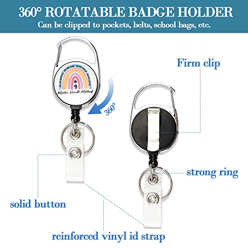 Funny Badge Holder With Lanyard Rainbow Boho Cute Id Protector Badge Keychain Name Badge Clip For Nurse, Doctor, Medical Student Gifts #TOP1