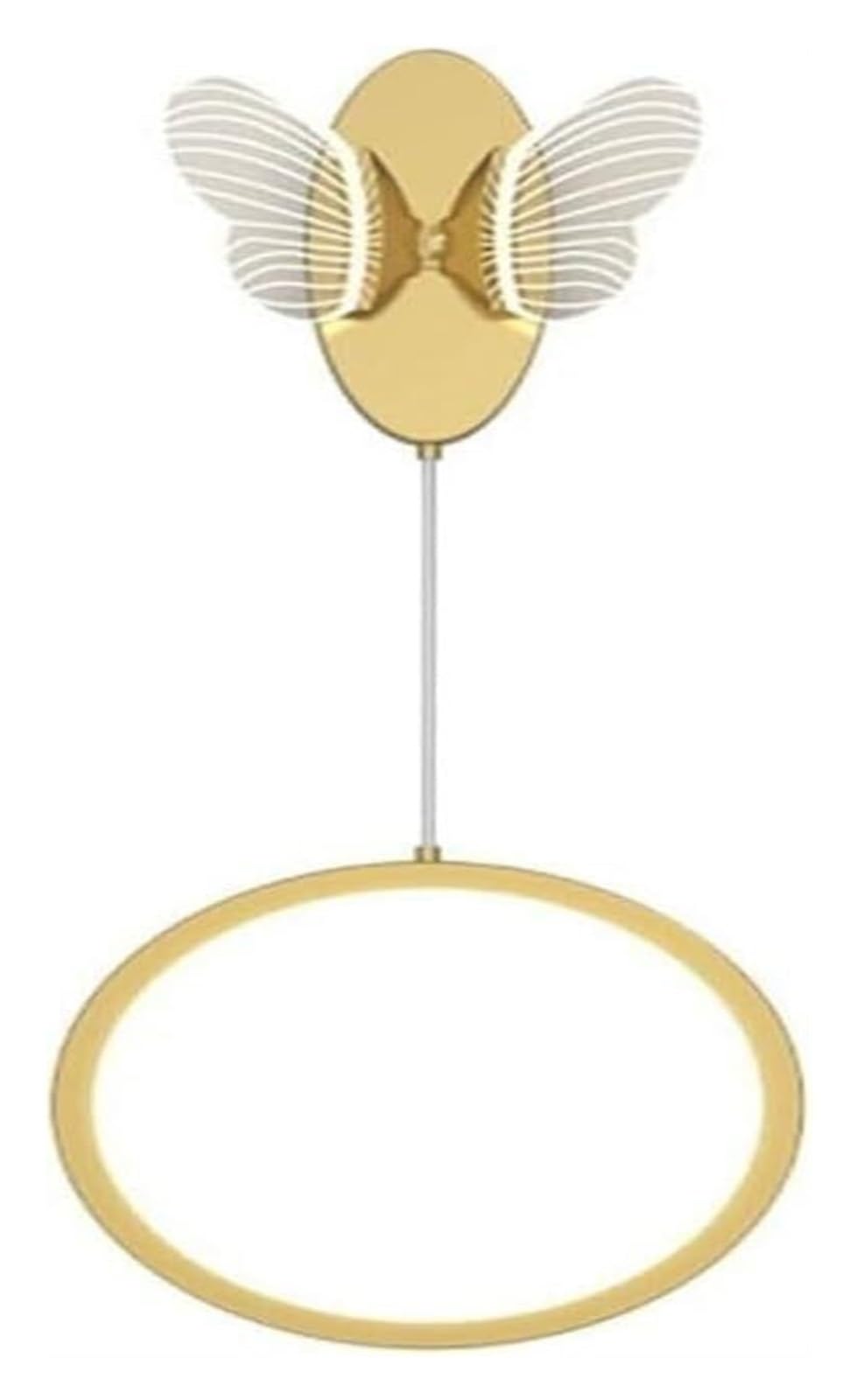 VDOQTLJT Iron Wall Lamp - LED Bedside Light Modern Minimalist Butterfly Sconce Lamps sconces(Gold,Tricolor light)