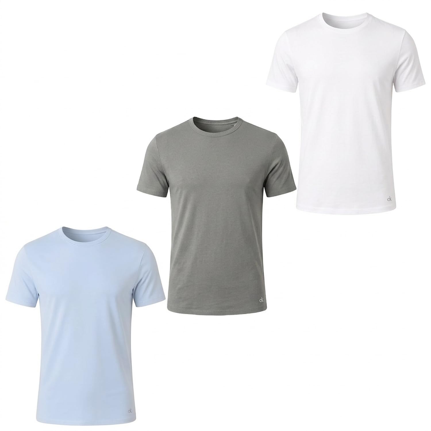 Calvin Klein Pack 3 Camisetas Interiores Hombre Slim Cotton Stretch Blend NB4185