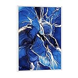 artboxONE Poster mit weißem Rahmen 18x13 cm Floral Blue 