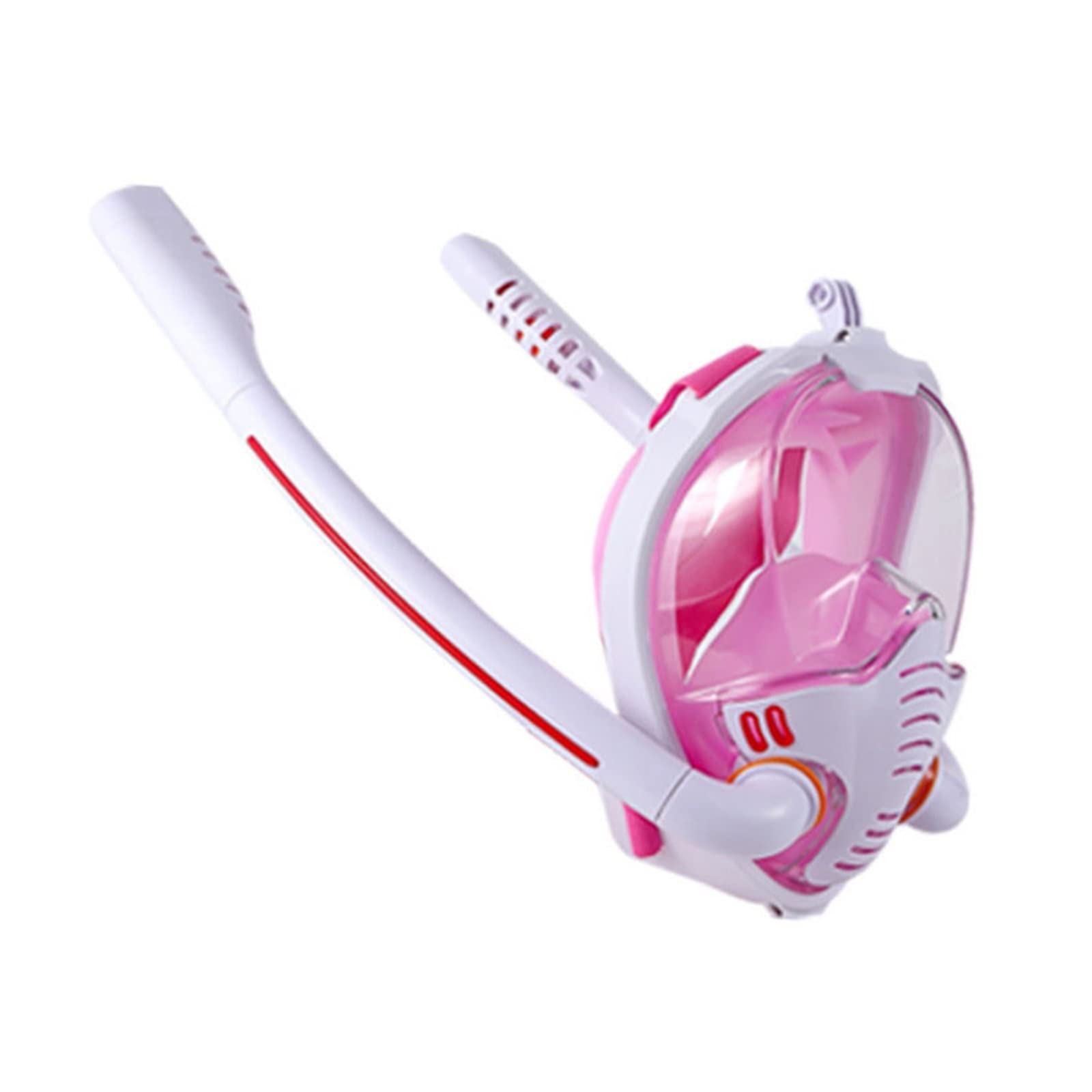 Bouteille de plongée, Masque De Plongée Adulte Anti-buée sous-Marine Enfant Natation Équipement, pour débutant(Pink,L/XL)