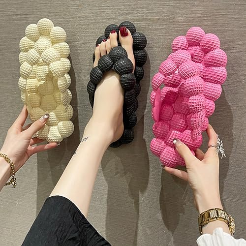Jfxgjuv Bubble Slides for Women Men, Funny Massage Golf Ball Slides, Soft Thick Sole Non-Slip Spa Slippers Pillow Sandals Beach Pool Shower Shoes2
