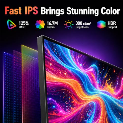 Image of XUNDEFINED 27 inch 1440P Gaming Monitor, 260Hz Fast IPS 2K Computer Monitor with Speaker, HDR, Free-Sync&G-SYNC, 125% sRGB, HDMI x2, DisplayPort x2, Compatible with Switch /Xbox /PS5, VESA Mountable