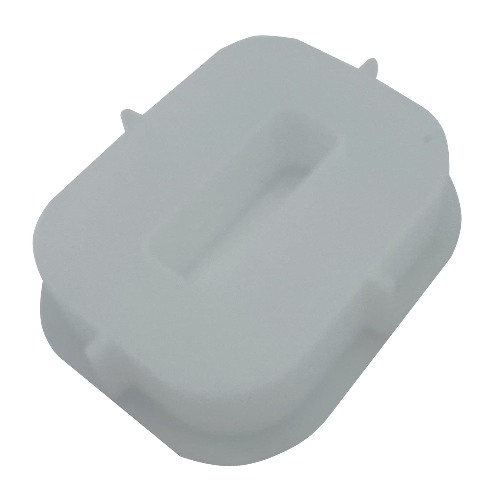 7 Inch Large Letter cake Molds Silicone Alphabet Baking Forms Candy Maker Moulds (White O)