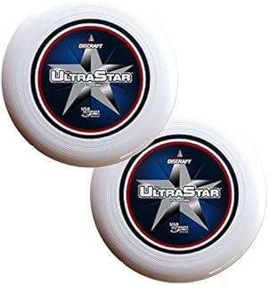 Discraft SuperColor Ultra-Star 175g Center Print Ultimate Sportdisc (2 Pack)