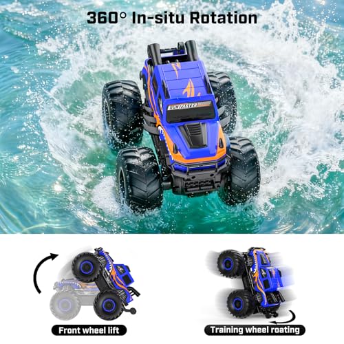 image for WayEee Remote Control Car Toys for Kids 6+, RC Car Waterproof Monster 
