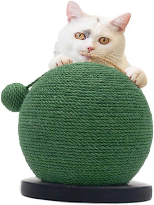 MERRYHAPY 1pc Creative Cat Catching Toy and Climbing Frame with Scratch Board Hanging Stable Black Base for Indoor Cats and Active Play