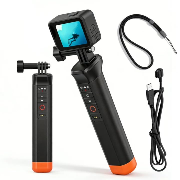 GOEDCH Poignée Flottante Bluetooth pour Caméra GoPro - Accessoire Sous-Marin