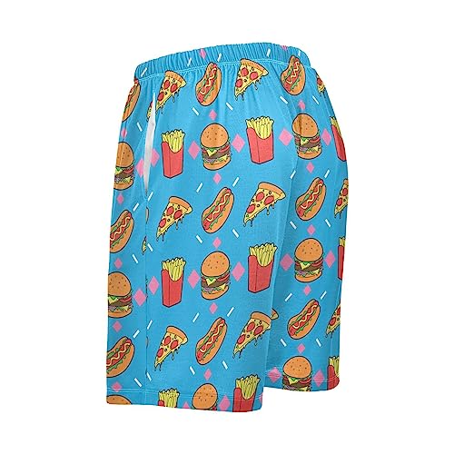 Men's Pajama Shorts Mens Sleep Pants with Pockets Soft Mens Short Pajama Bottoms 5