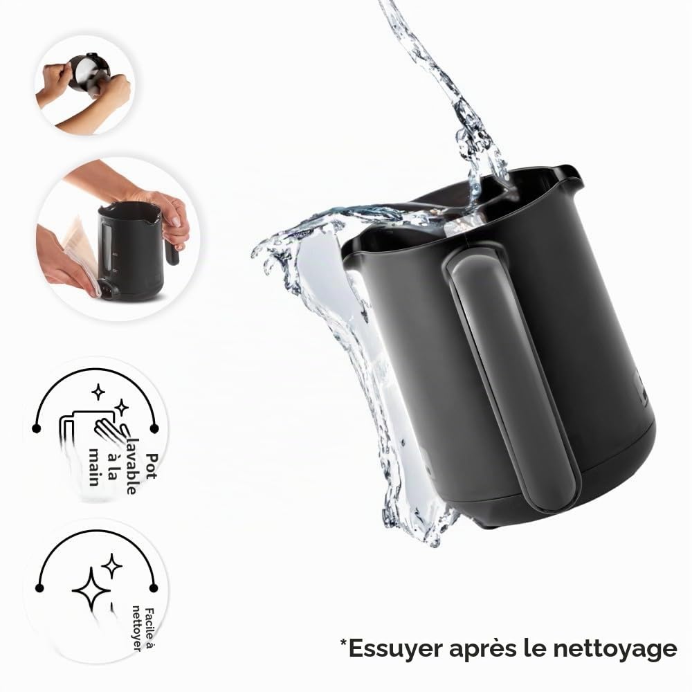 KARACA Hatır Köz Machine à café turque laiteuse, cafetière turque traditionnelle, 5 tasses, infusion de style ember, modes lait et chocolat chaud, anti-débordement, arrêt automatique, gris galaxie