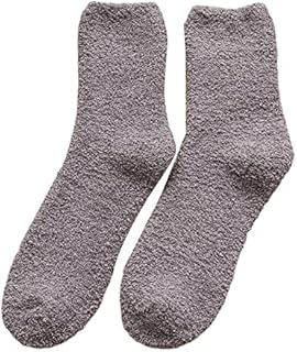 areclern Thermal Socks for Men, Thick Winter Fluffy Socks Soft Breathable Hiking Socks for Skiing Running Sports