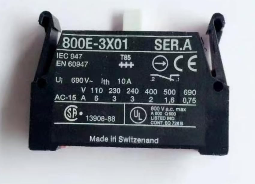 塩 orient サイン　鉄製　コレクター Amazon.com: Fits Allen Bradley 800E-3X01 Contact Block 1 NC