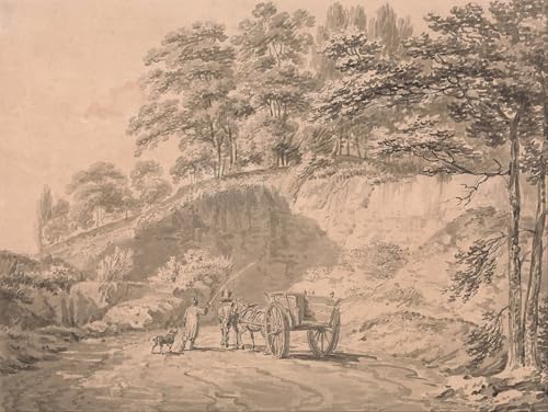 PSVDCTOO Famosa Pared Lienzo Arte Pintura Imagen Uomo con carro che entra in una cava di Mallord William Turner para Oficina Decorativos 60x90cm