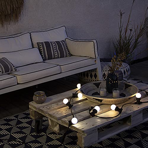 Guirnalda exterior extensible y personalizable Xanlite con casquillo E27 para cable negro 5