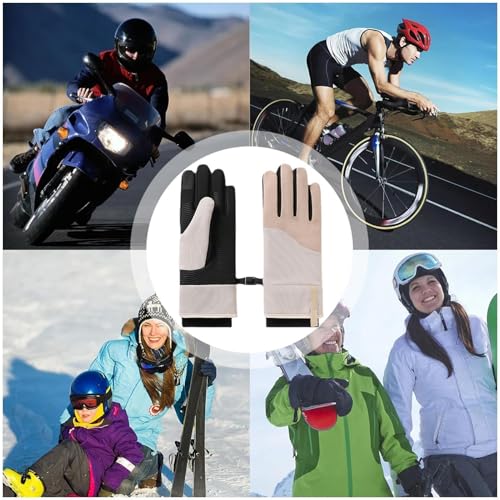 de ciclismo para mulheres com tela sensível ao toque, femininas para esportes ao ar livre de inverno