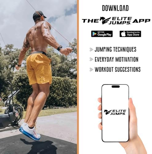 Miniatura 5 de Elite Jumps - Do Hard Things 1 Beaded Jump Ropes  Crossover Jump Rope for Your Exercise Equipment  Segmented Jump Rope